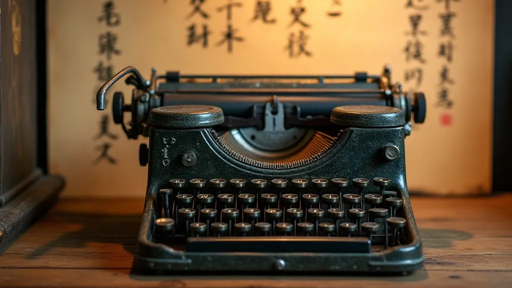 Vintage Japanese typewriter