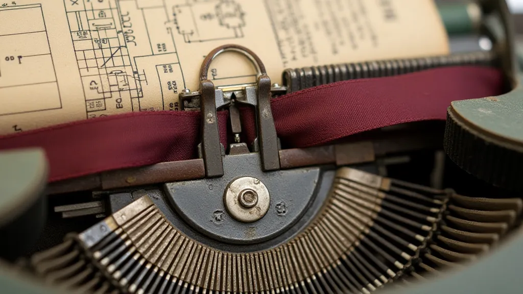 Disassembled typewriter ribbon cartridge