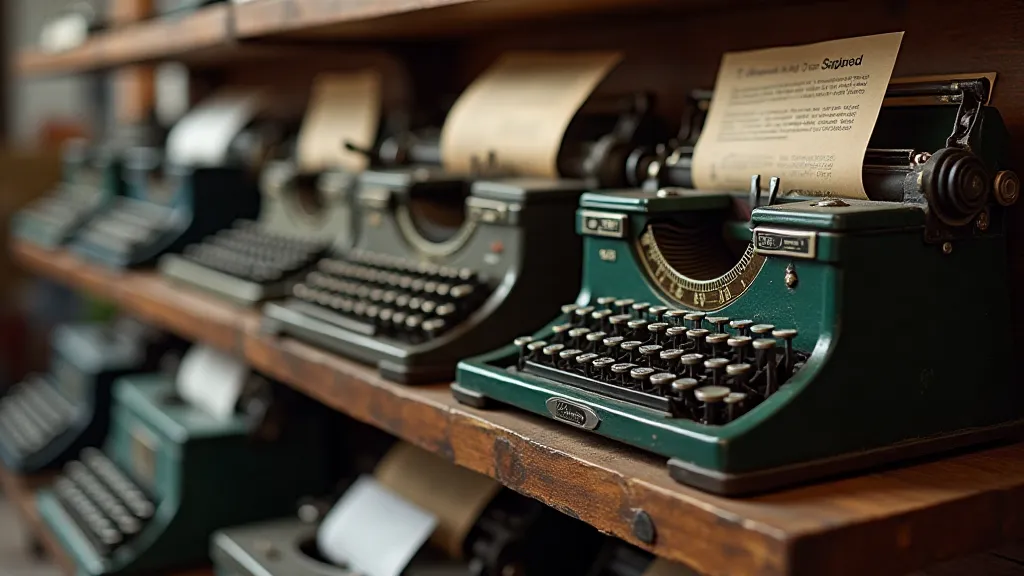 Vintage Typewriter Collection