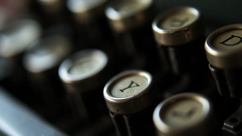 Close-up of Typewriter Keys