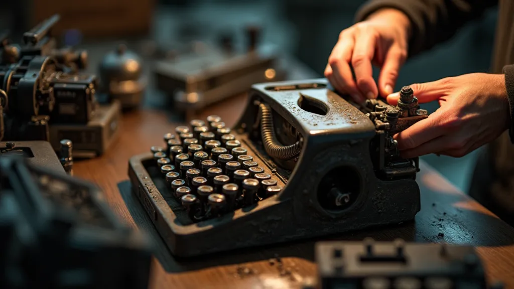 Restoration of a vintage typewriter