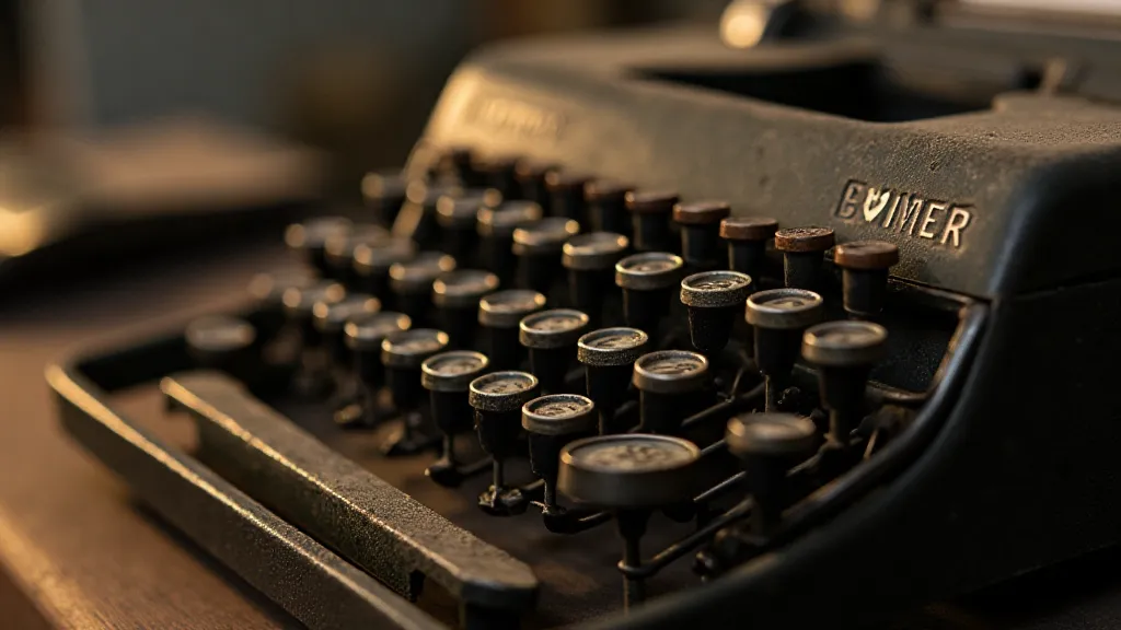 Vintage Underwood typewriter close-up