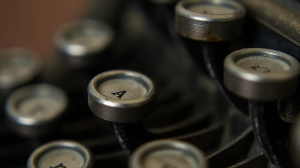 Vintage Underwood typewriter keys
